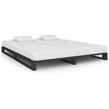  Za krevet od paleta od masivne borovine sivi 180 x 200 cm | shoptok.hr