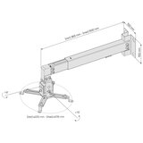Connect IT CMF-7020-SL - Zidni nosač za projektor, srebrni | Eponuda.com