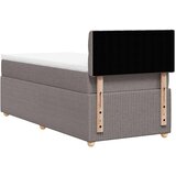  Krevet s oprugama i madracem smeđesivi 100 x 200 cm od tkanine | shoptok.hr