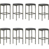  9-dijelni vrtni barski set s jastucima sivi | shoptok.hr