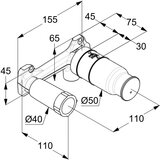 Kludi 38243 Zenta podometni del za armaturo za umivalnik (2 odprtini) | Shoptok.si