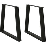  Noge za blagovaonski stol V-oblika 2 kom Crne 70 x (72-73,3) cm Čelik | shoptok.hr