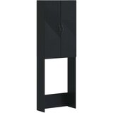  Kabinetska WC HAARLEM Crna 66 x 25 5 x 190 cm Konstruirano drvo - Crna | shoptok.hr