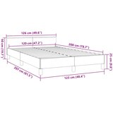  Okvir kreveta s uzglavljem bez madraca plavi 120x200 cm tkanine | shoptok.hr