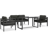  5-dijelni set vrtnih sofa s jastucima aluminijski antracit | shoptok.hr