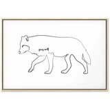  Slika - Wolf (1 Part) Wide 120x80 U prirodnom drvenom okviru | shoptok.hr