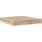  Okvir kreveta bez madraca 200 x 200 cm od masivne borovine | shoptok.hr
