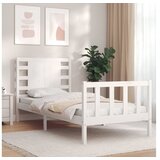  Posteljni okvir z vzglavjem bel 3FT trles | Shoptok.si