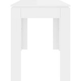  Blagovaonski stol sjajni bijeli 120x60x76 cm konstruirano drvo | shoptok.hr