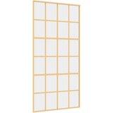 Klizna vrata zlatna 102,5x205 cm prozirno staklo ESG i aluminij | shoptok.hr