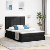 vidaXL postelja s shranjevanjem črna 140 x 200 cm umjetno usnje | Shoptok.si