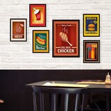 Wallity dekorativna slika SET_088, 24x44cm, 6 delova Cene