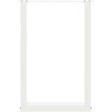  Noge za jedilno mizo v obliki ?rke U, 2 kosa, bele barve, 50 x (72-73) cm, jeklo | Shoptok.si