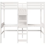  Okvir kreveta na kat bez madraca bijeli 75x190 cm borovina | shoptok.hr