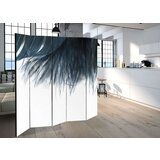  Paravan u 5 dijelova - Dark Blue Feather II [Room Dividers] 225x172 | shoptok.hr