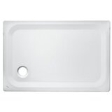 Sanicomfort Tuš kad (Do x Š: 120 x 80 cm, Jeklo, Bela, Premer odtočne odprtine: 90 mm) | Shoptok.si