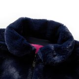 Dječji kaput od umjetnog krzna modri 104 | shoptok.hr