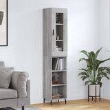 vidaXL Visoka komoda siva sonome 34 5x34x180 cm od konstruiranog drva | shoptok.hr