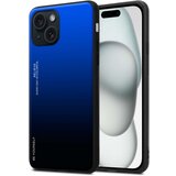 Cadorabo Ohišje je združljivo z Apple iPhone 15 in modra - črna - Dvobarvni zaščitni pokrov iz silikona TPU in hrbtna stran iz kaljenega stekla, (20860058) Cene