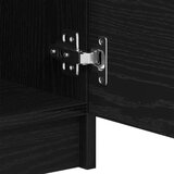  Crni Hrastov Sideboard 60x30x70 cm Konstruirano drvo | shoptok.hr
