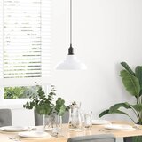 VISILICA podesiva po visini E27 sjajno bijela Ø 31 cm metal | shoptok.hr
