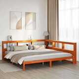  Knjižna postelja brez vzmetnice vošč. rjava 180x200 cm borovina, (21792072) | Shoptok.si