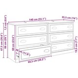  Komode 2 pcs Crni hrast 70 x 35 5 x 67 5 cm Konstruirano drvo | shoptok.hr