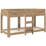  Krevet na kat za djecu Umjetnički hrast 100 x 200 cm | shoptok.hr