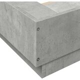 vidaXL Posteljni okvir betonsko siv 150x200 cm inženirski les, (21142478) | Shoptok.si