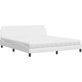 The Living Store Postelja z vzmetnico bela 180x200 cm umetno usnje - Postelja, (21607107) | Shoptok.si