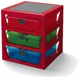 Lego Crveni organizator s 3 ladice za odlaganje