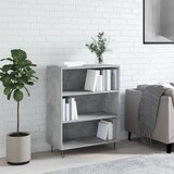  The Living Store Knjižna omara betonsko siva 69,5x32,5x90 cm inženirski les - Knjižna Omara, (21431446) Cene