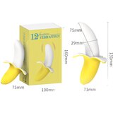 Lonelyi Lonely - vodoodporen vibrator z banano, ki ga je mogoče ponovno napolniti (rumeno-bel) | Shoptok.si