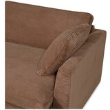 Scandic Svetlo rjava sedežna garnitura iz rebrastega žameta 132 cm Mobby – | Shoptok.si
