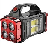 IZMAEL Solarna LED Kampirna Svetilka s Powerbanko SR - 40474 - Rdeča / Črna | Shoptok.si