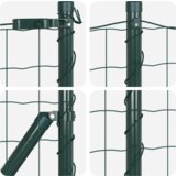 Euro Ograda s 13 Priključnim Stupovima 0.6x50 m Galvanizirani Čelik | shoptok.hr