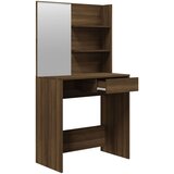  Toaletni stolić s ogledalom smeđi hrasta 74,5x40x141cm | shoptok.hr