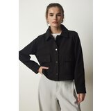 Happiness İstanbul Women's Black Pocket Cachet Jacket Cene