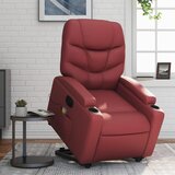 Maison Chic Električni masažni stol - Relax naslanjač s funkcijo vstajanja rdeče umetno usnje, (22062134) | Shoptok.si