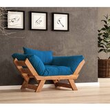 Hanah home CPT8156-140 Teak Plavi Baštenski Sofa za Jednu Osobu Cene