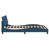  Posteljni okvir brez vzmetnice moder 140x200 cm tkanina | Shoptok.si