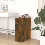 vidaXL Lekarniška omara dimljeni hrast 20x45,5x60 cm konstruiran les Cene