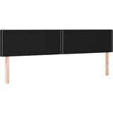 vidaXL Posteljni okvir z vzglavjem črn 120x190 cm tkanina | Shoptok.si