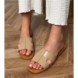 D/CEO Brown flat sole flip-flops with Sarini embossing | ePonuda.com
