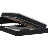  Krevet s od storage s uzglavljem Crna 160 x 200 cm Baršun | shoptok.hr