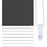 vidaXL idaxl zebra senčilo črna 115x100 cm tkanina širina 110,9 cm poliester | Shoptok.si