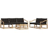  Set vanjskih sofa 6 kom. Bijela i crna | shoptok.hr