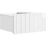  Stenski nočni omarici Bela visok sijaj 49 x 34,5 x 24 cm, (5000209558) | Shoptok.si