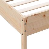  Okvir kreveta s uzglavljem 90 x 190 cm od borovine | shoptok.hr