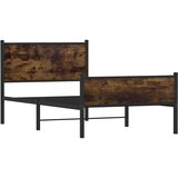 vidaXL kovinski posteljni okvir z vzglavjem in vznožjem 107x203 cm, (21322118) | Shoptok.si
